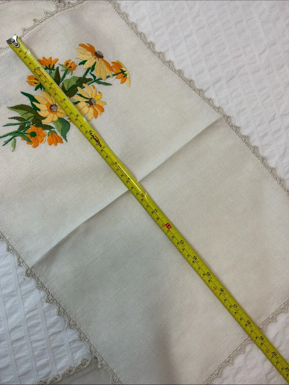 Vintage Hand Embroidered Napkins and Placemats Set
